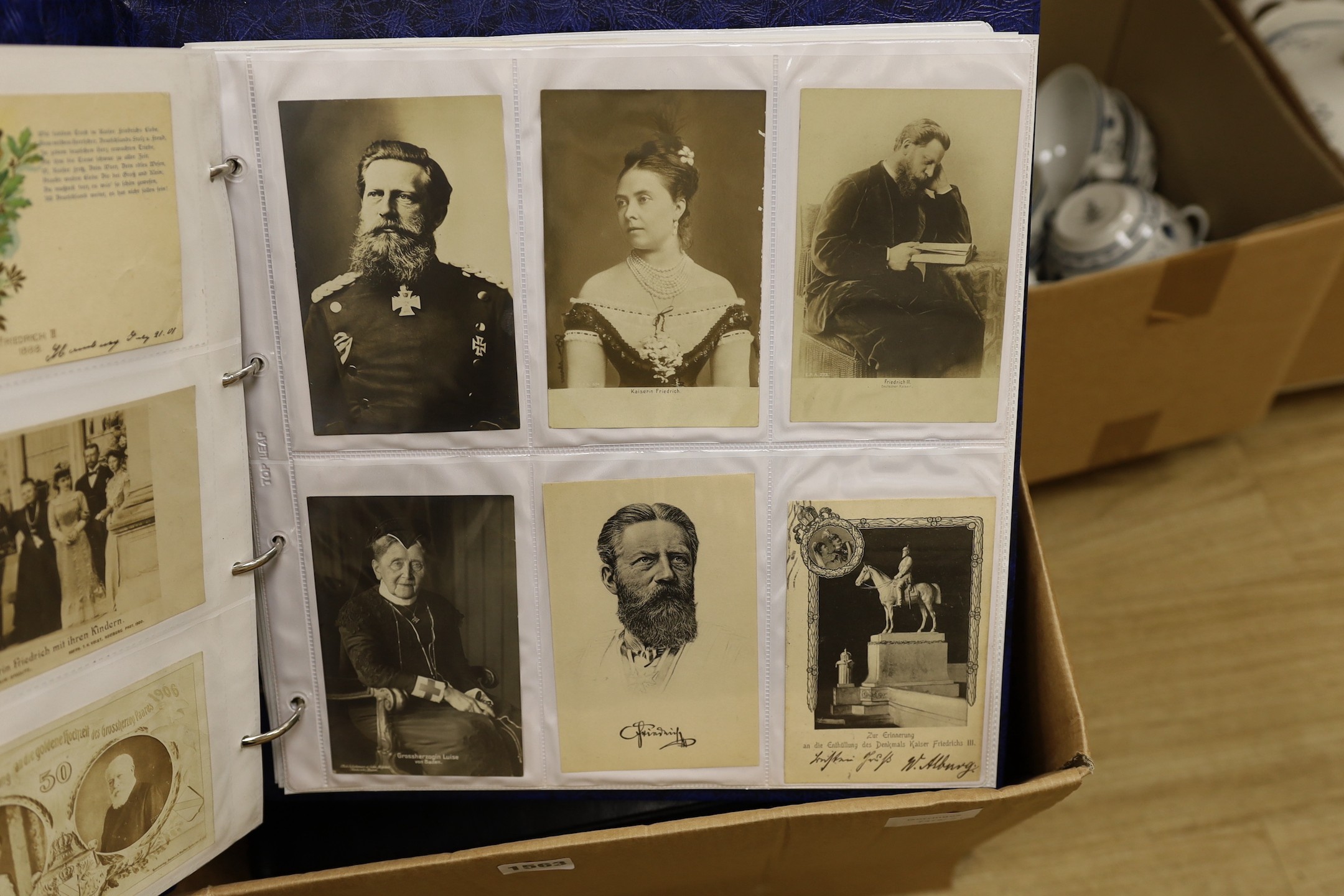 An extensive collection of postcards of European Royalty (8 albums)
